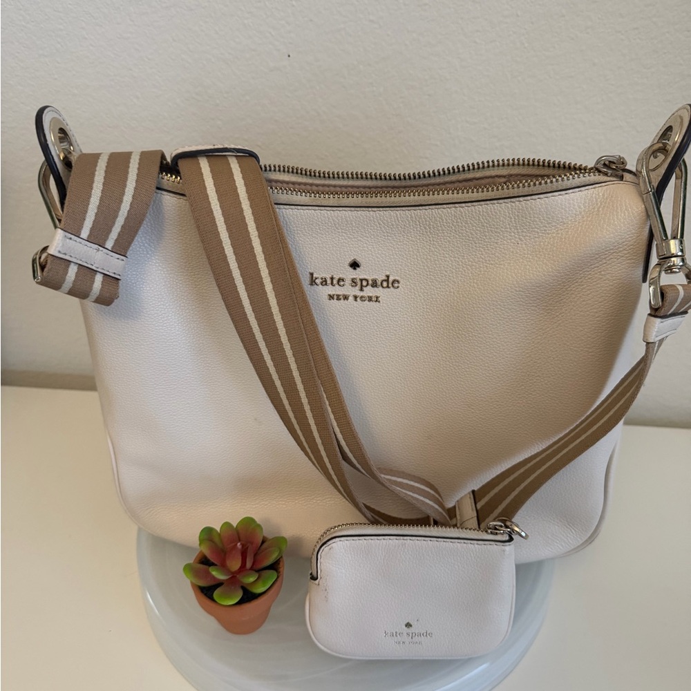 Kate Spade Beige and Tan Shoulder Bag w
